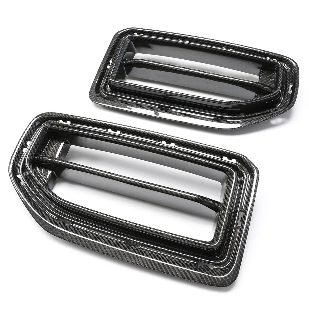 Dry Carbon Fiber Front Bumper Grille YG Style for  G87 M2 2022+ Body Kit